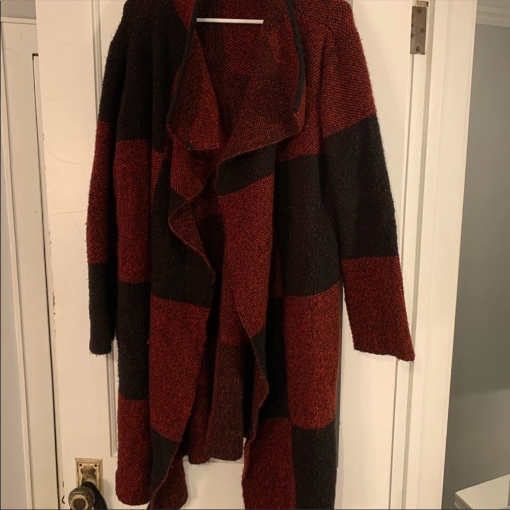 Buffalo check cardigan